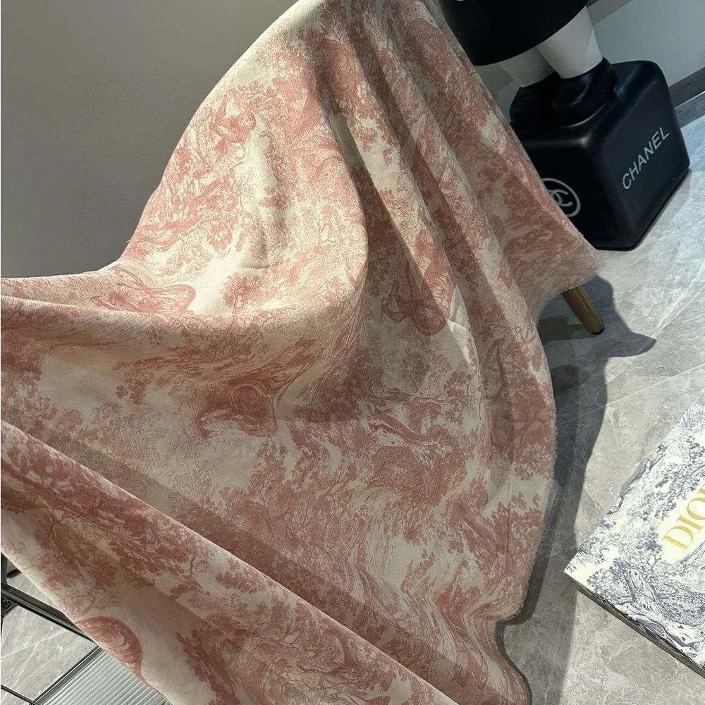 Dior Pink and White Women's Scarf